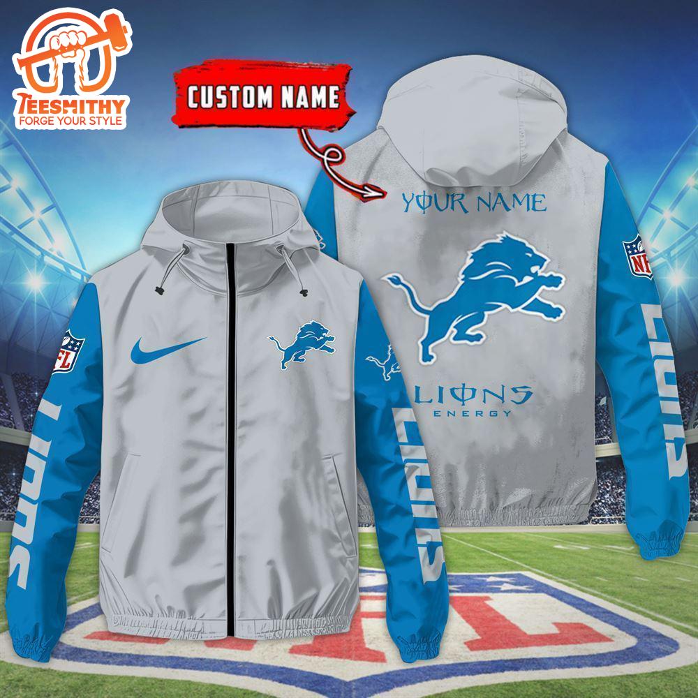 Detroit Lions Custom Name Outdoor Jacket