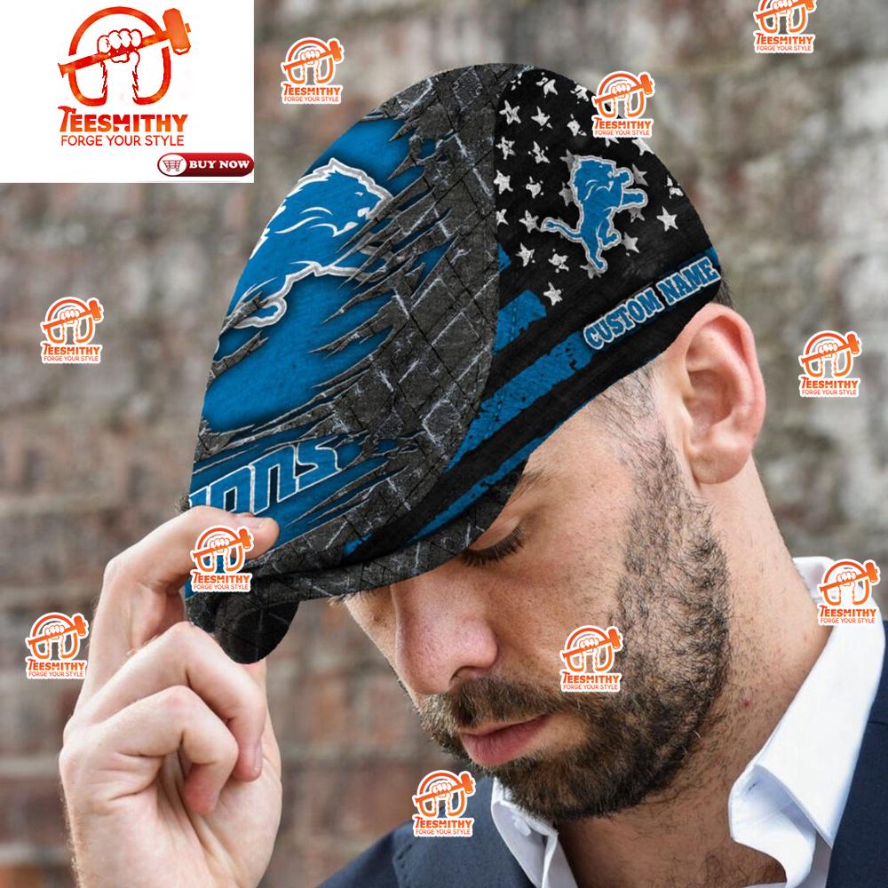 Detroit Lions NFL Personalized Jeff Cap