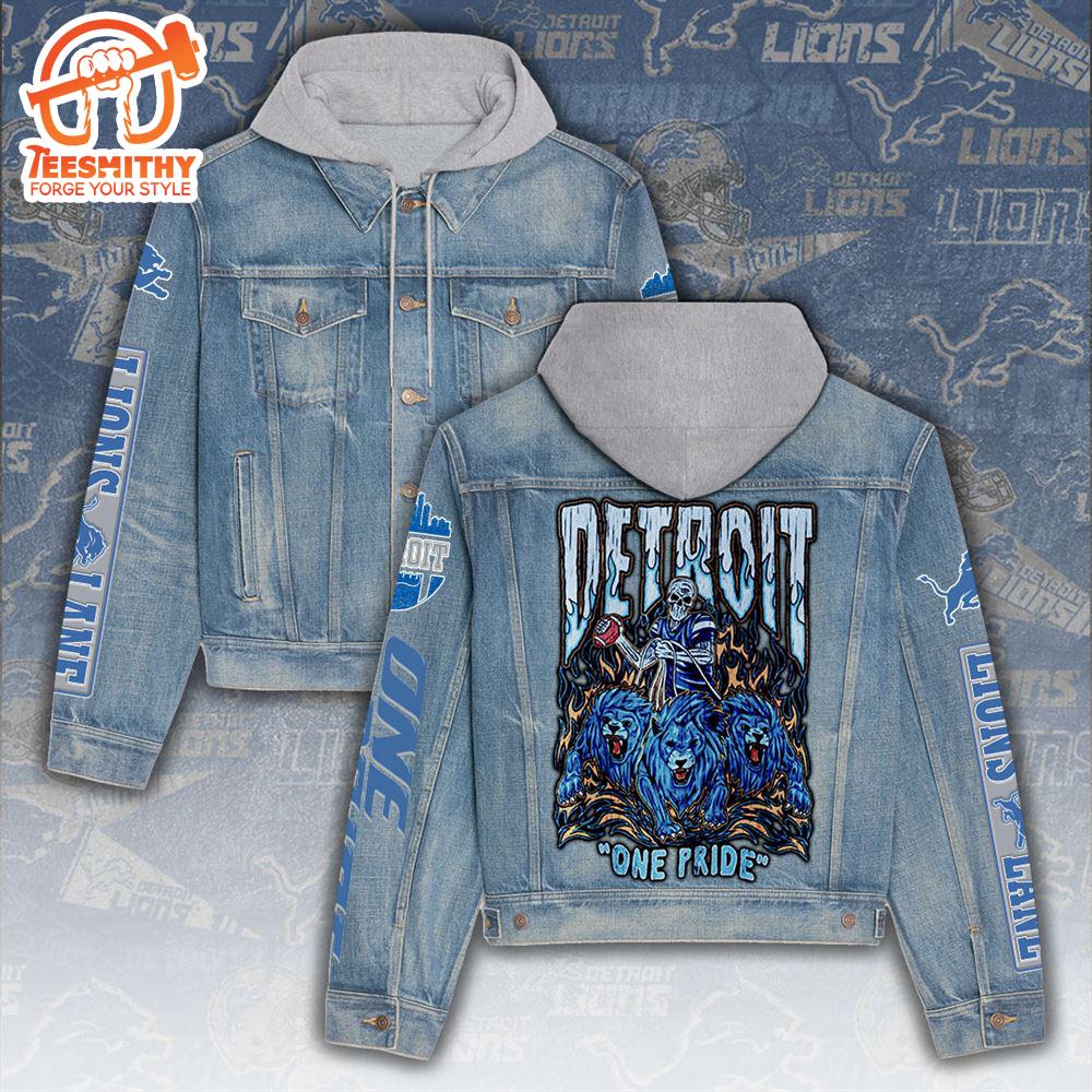 Detroit Lions Women’s Denim Hood Jacket