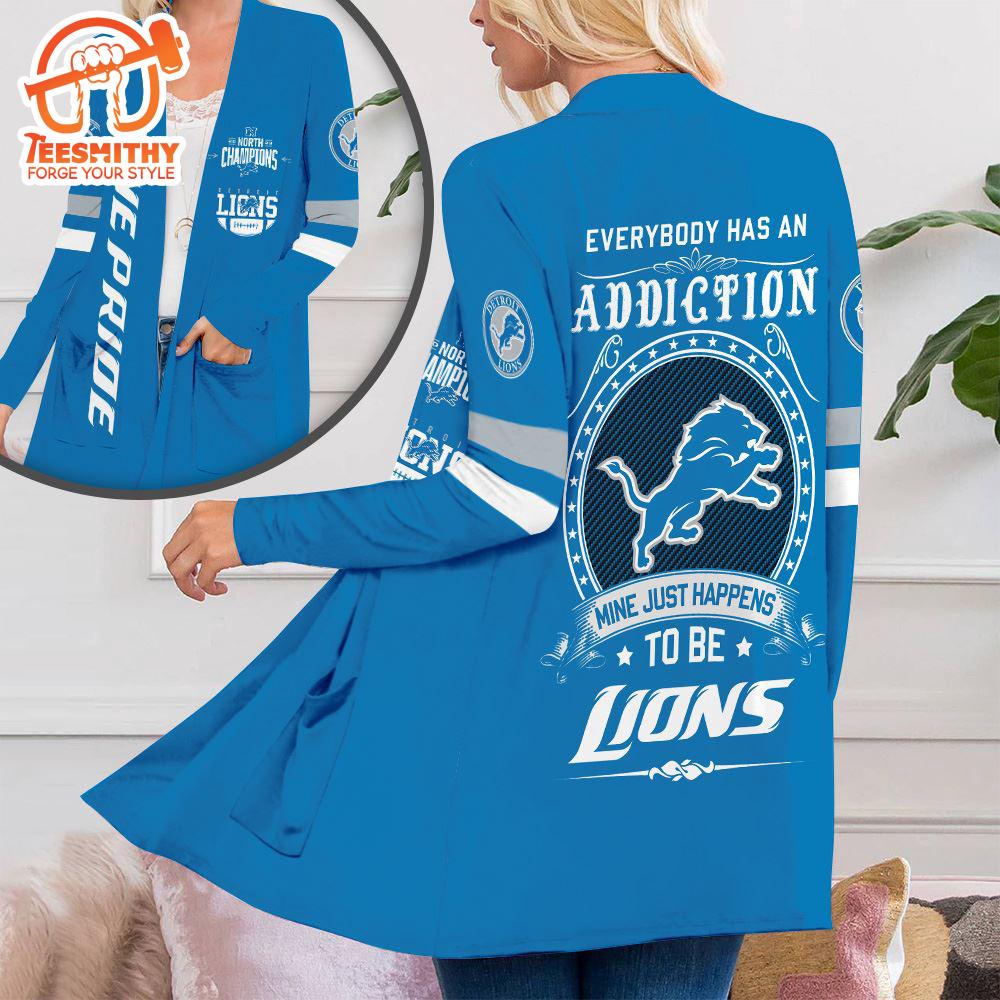 Detroit Lions Women’s Patch Pocket Cardigan For Fans