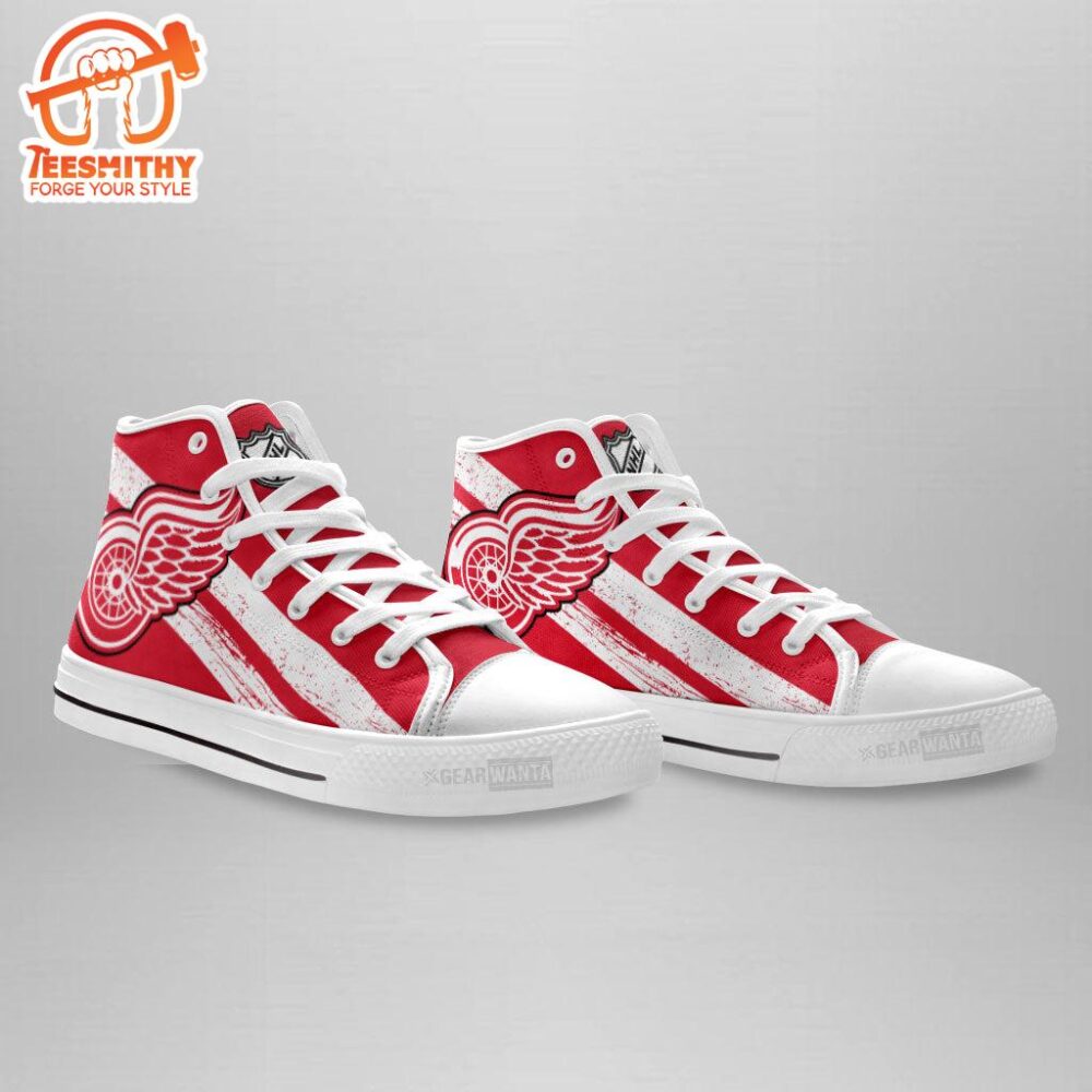 Detroit Red Wings High Top Shoes Custom Sneakers