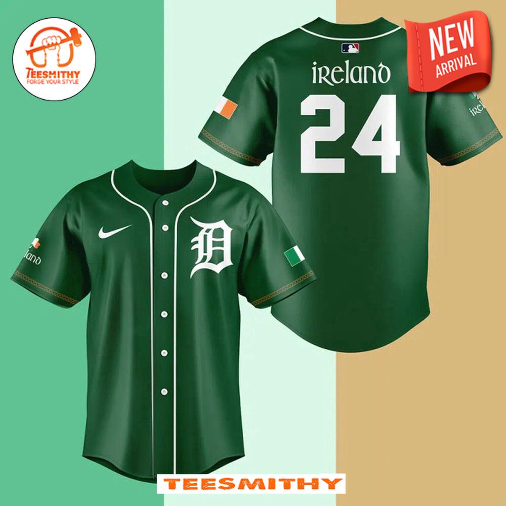 Detroit Tigers 2024 Irish Heritage Baseball Jersey