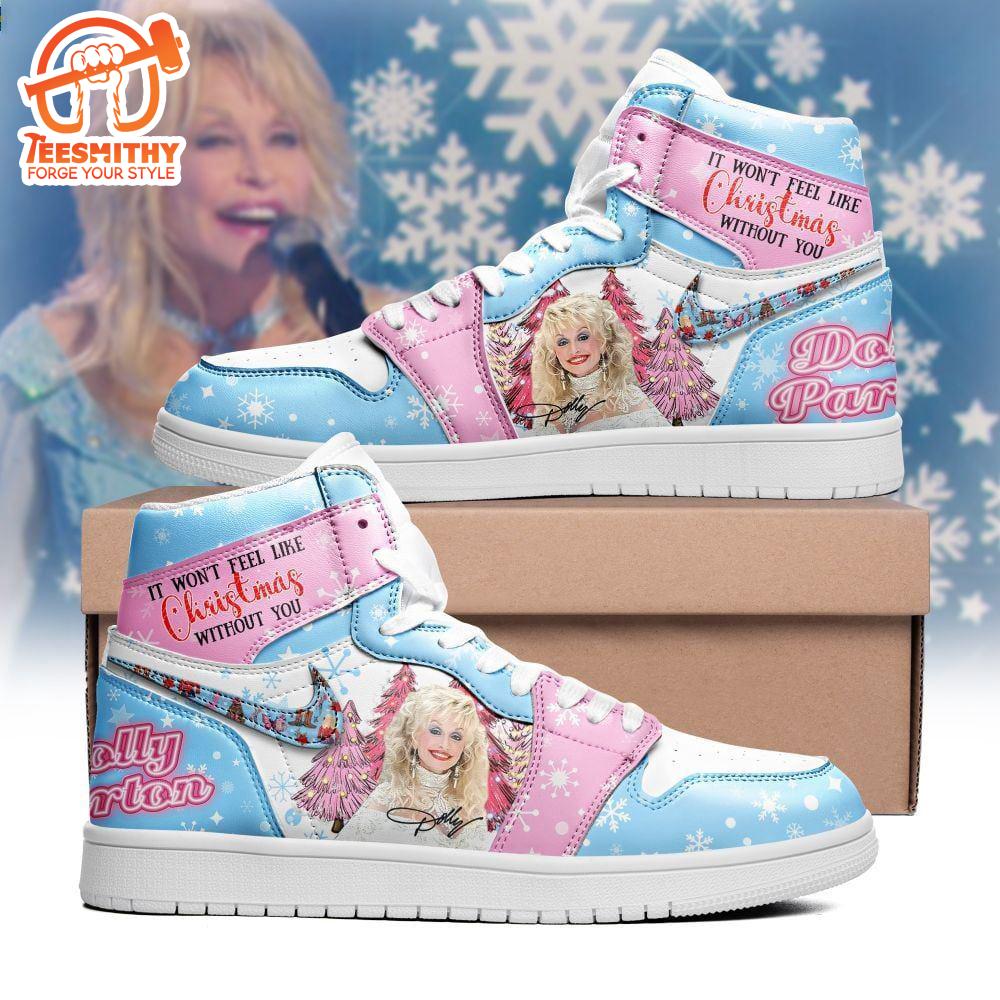 Dolly Parton It Won’t Feel Like Christmas Without You Custom Air Jordan 1 Sneakers