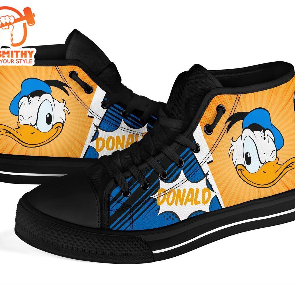 Donald Duck High Top Shoes Custom