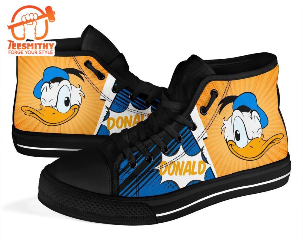 Donald Duck High Top Shoes Custom