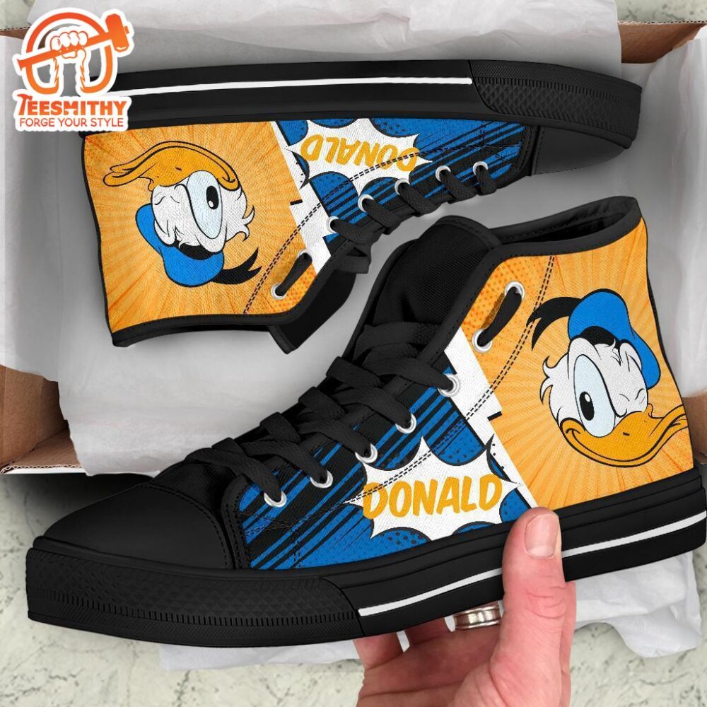 Donald Duck High Top Shoes Custom