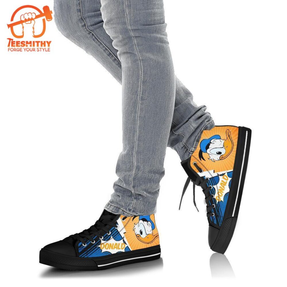 Donald Duck High Top Shoes Custom