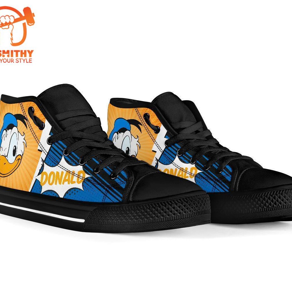 Donald Duck High Top Shoes Custom