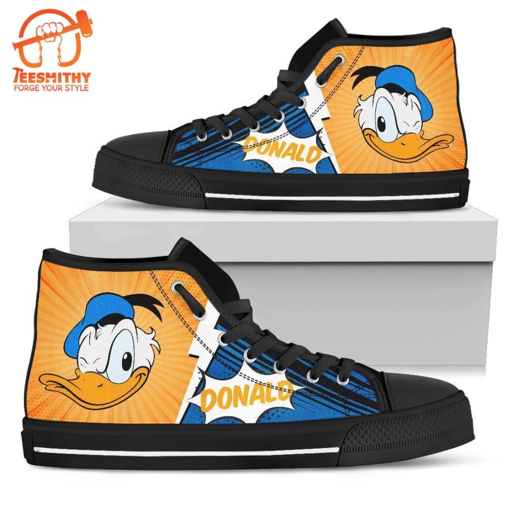 Donald Duck High Top Shoes Custom