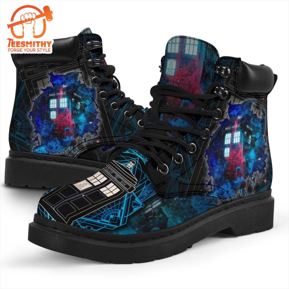 Dr Who Tardis Boots Shoes Funny Gift