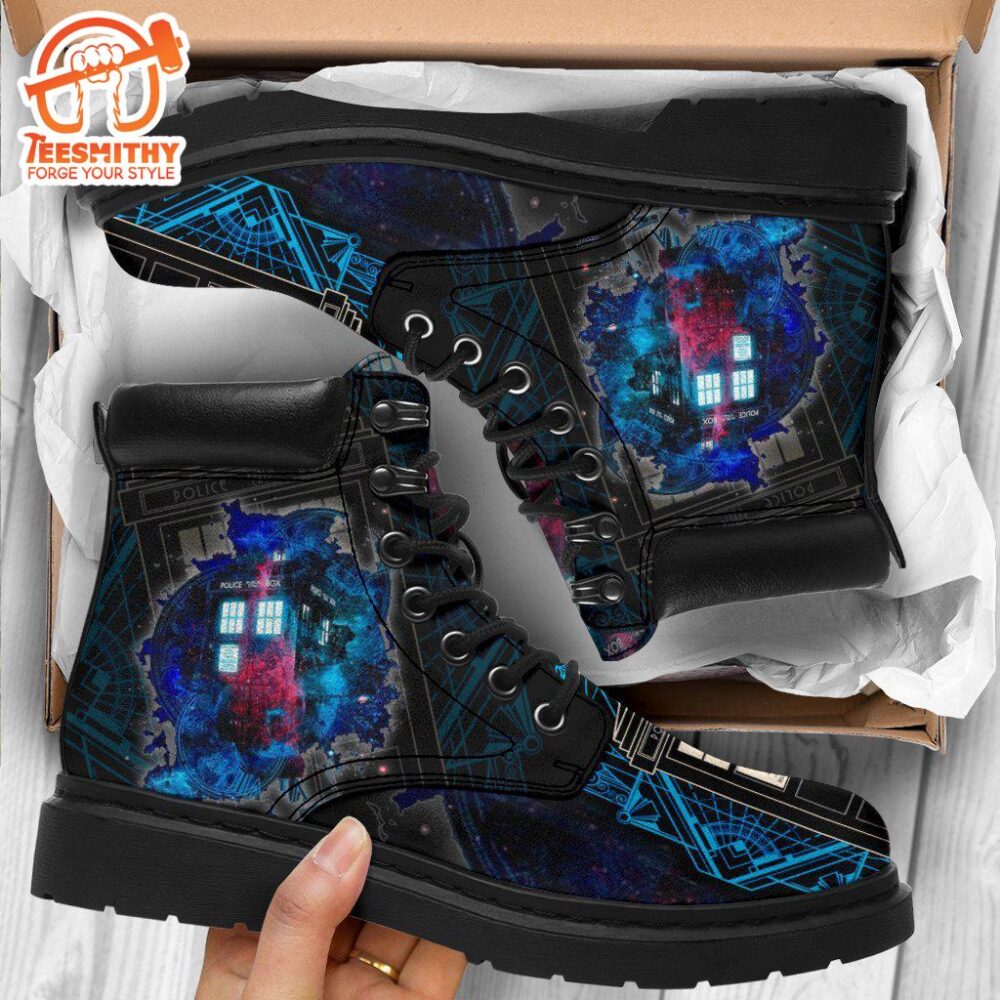 Dr Who Tardis Boots Shoes Funny Gift