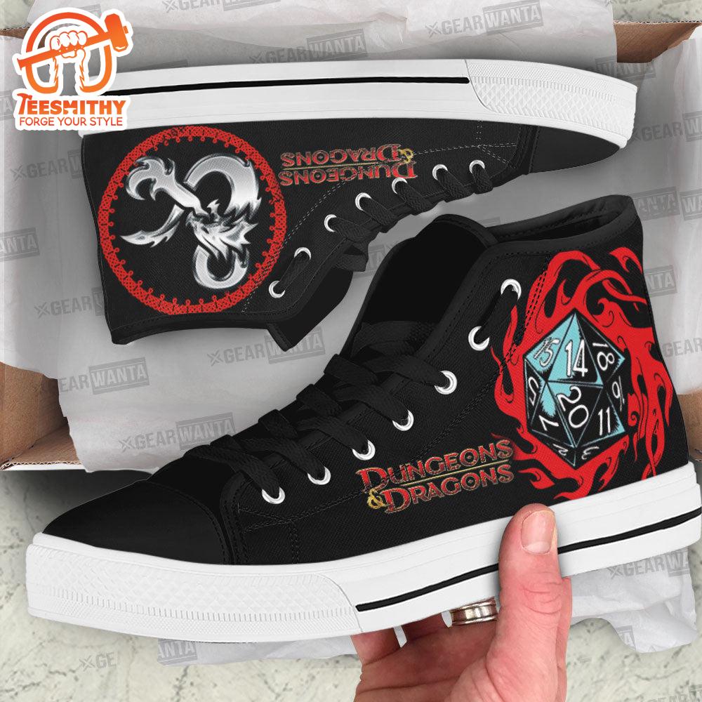 Dungeons & Dragons High Top Shoes Custom