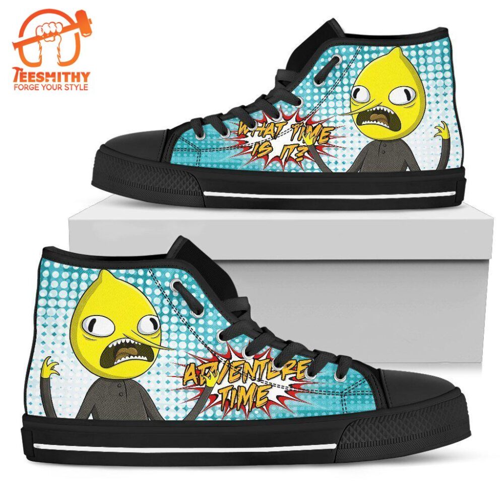 Earl Of Lemongrab Sneakers Adventure Time High Top Shoes Gift