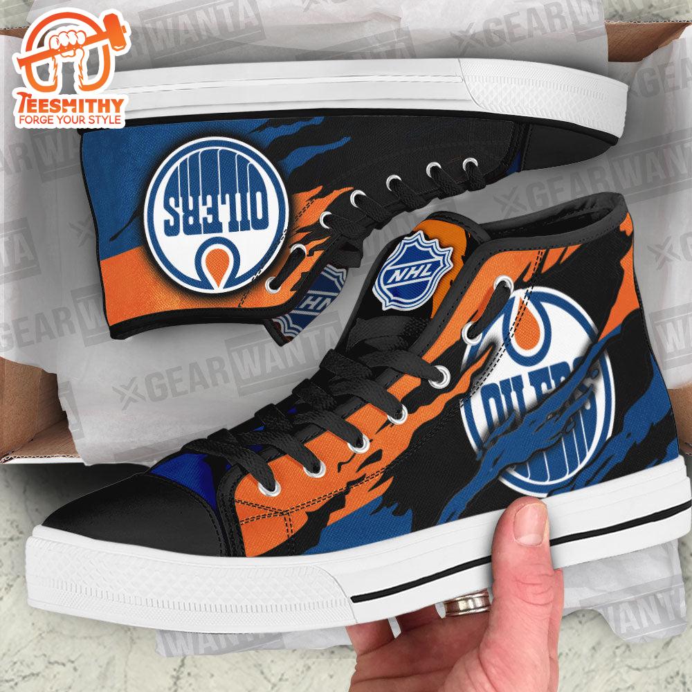 Edmonton Oilers High Top Shoes Custom For Fans