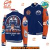 Edmonton Oilers NHL Team 2024 Baseball Jacket