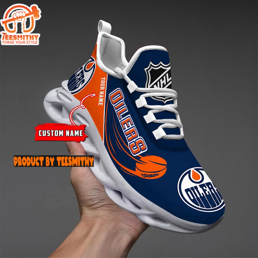 Edmonton Oilers Personalized NHL New Max Soul Shoes V1