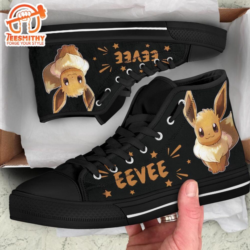 Eevee Sneakers High Top Custom Shoes