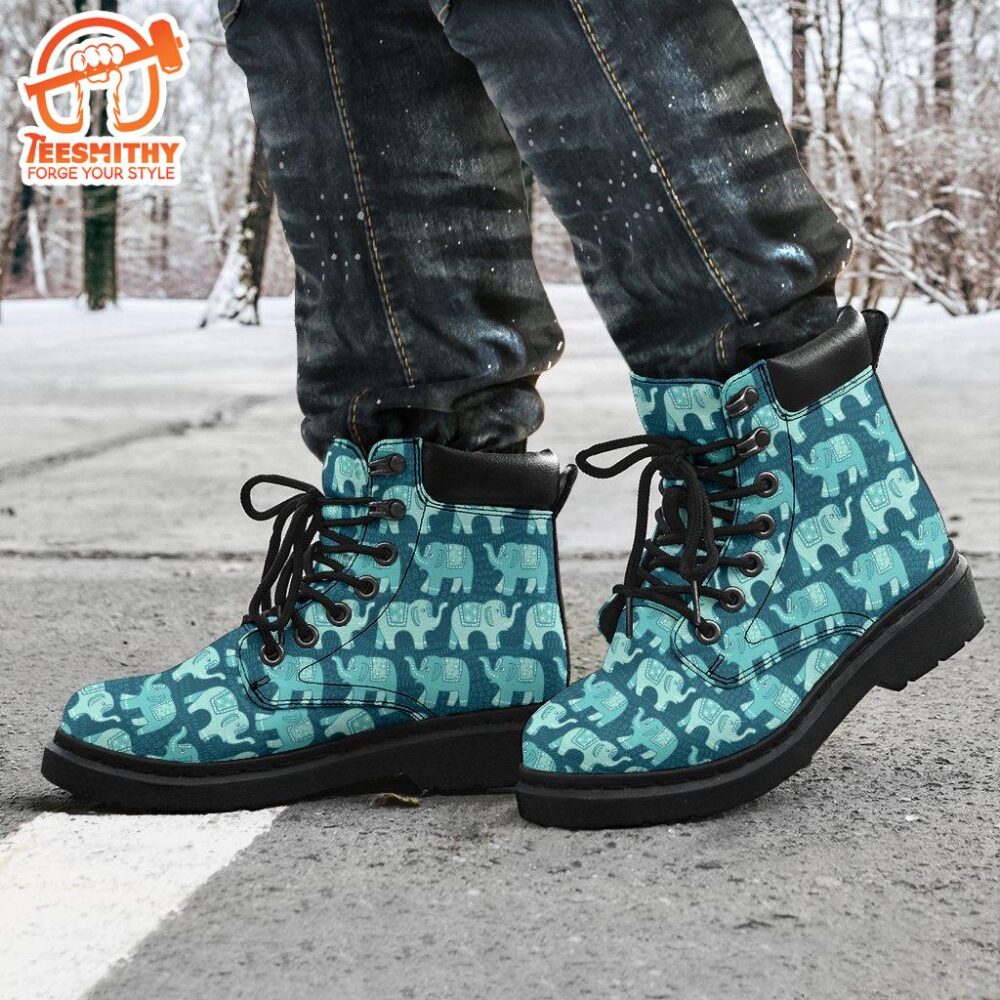 Elephant Boots Animal Custom Shoes Elephant Lover Gift PT03