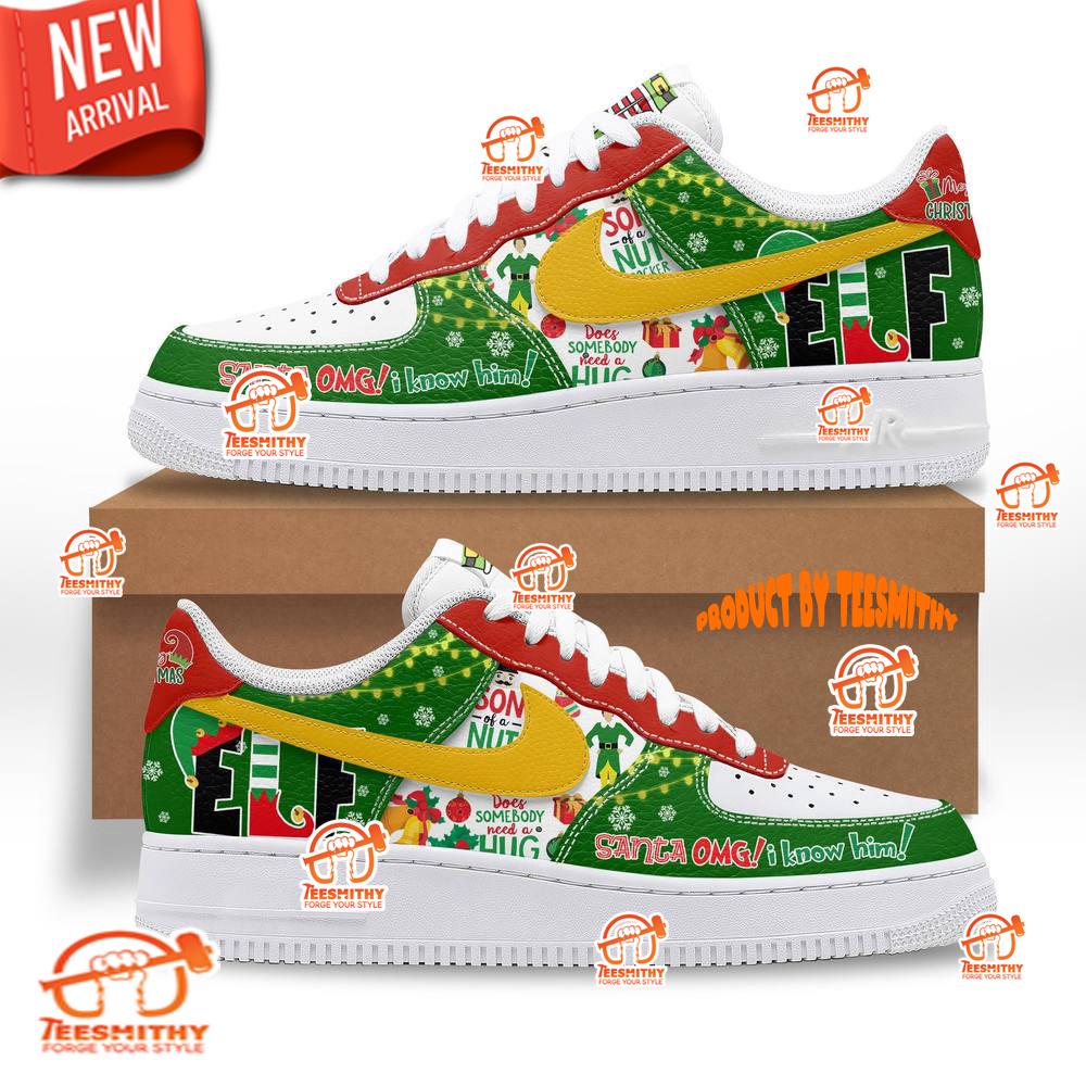 Elf Santa OMG Christmas Edition Nike Air Force 1 Shoes