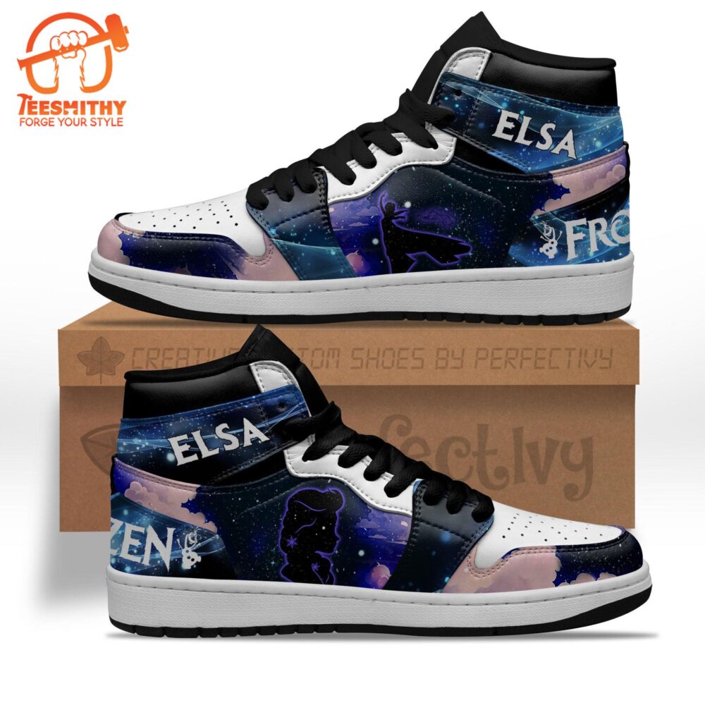 Elsa Silhouette Air Jordan 1 Shoes Custom For Fans Sneakers