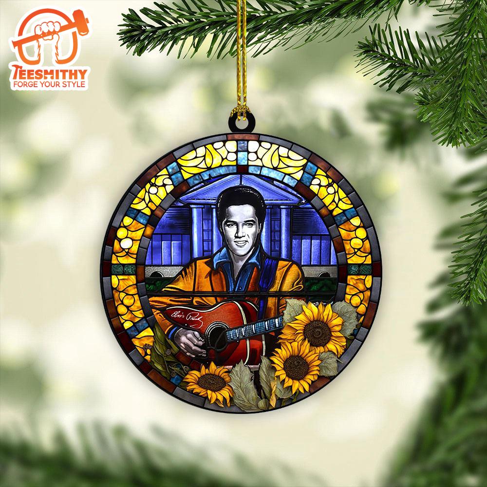 Elvis Christmas Album Ornament