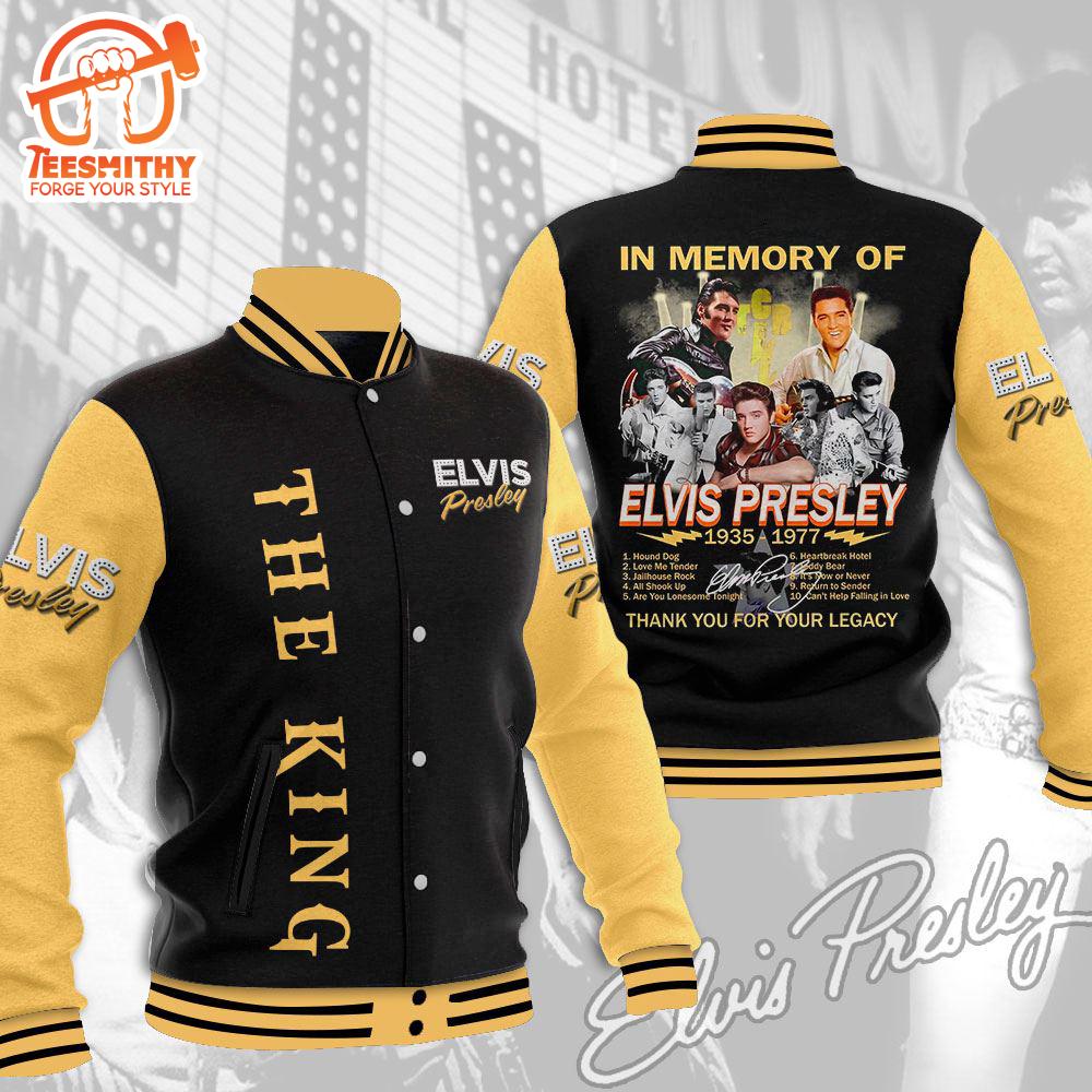 Elvis Presley A Little Less Conversation Baseball Jacket