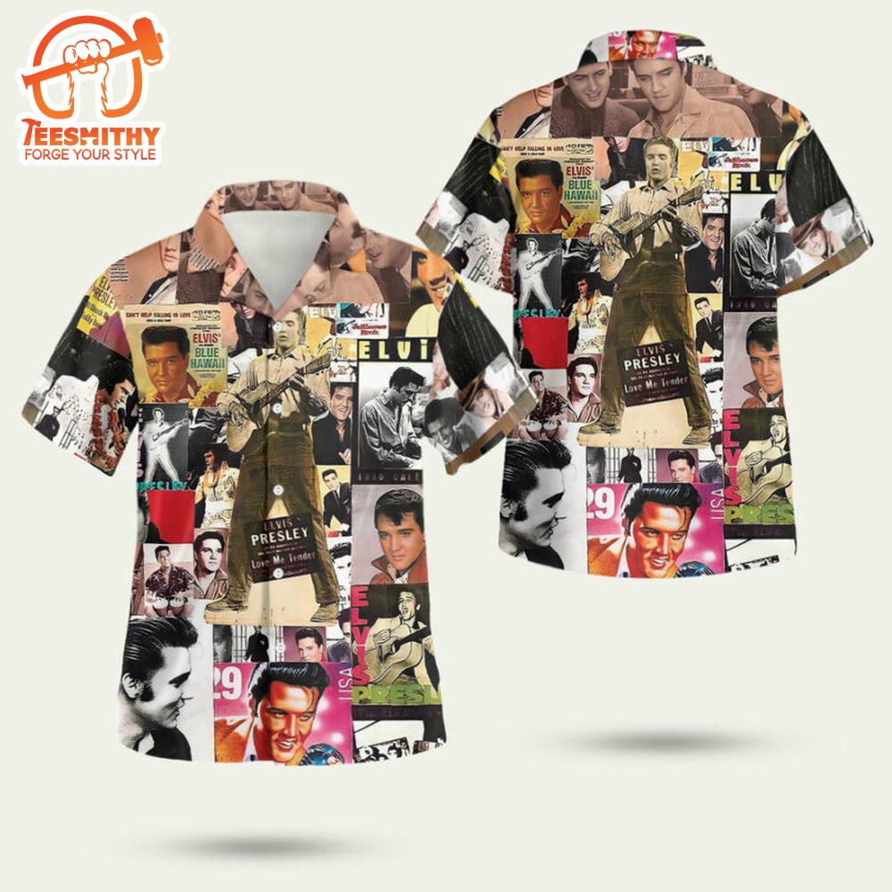 Elvis Presley Album Cover Hawaiian Aloha Shirts