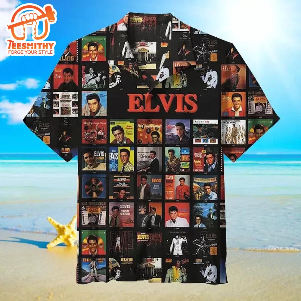 Elvis Presley Album Fan Gift Hawaiian Aloha Shirts