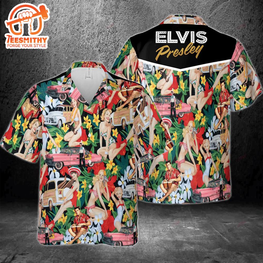 Elvis Presley Aloha Sweethearts Hawaiian Aloha Shirts