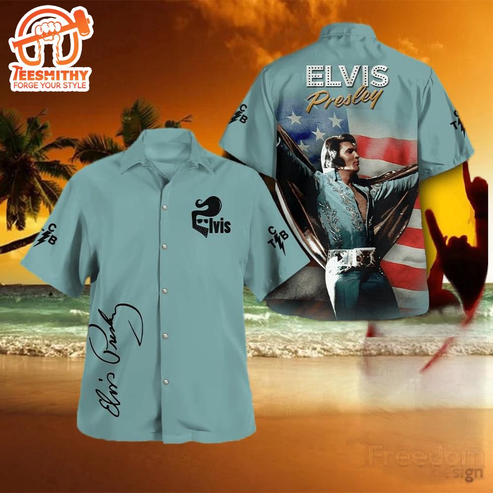 Elvis Presley American Icon Hawaiian Aloha Shirts