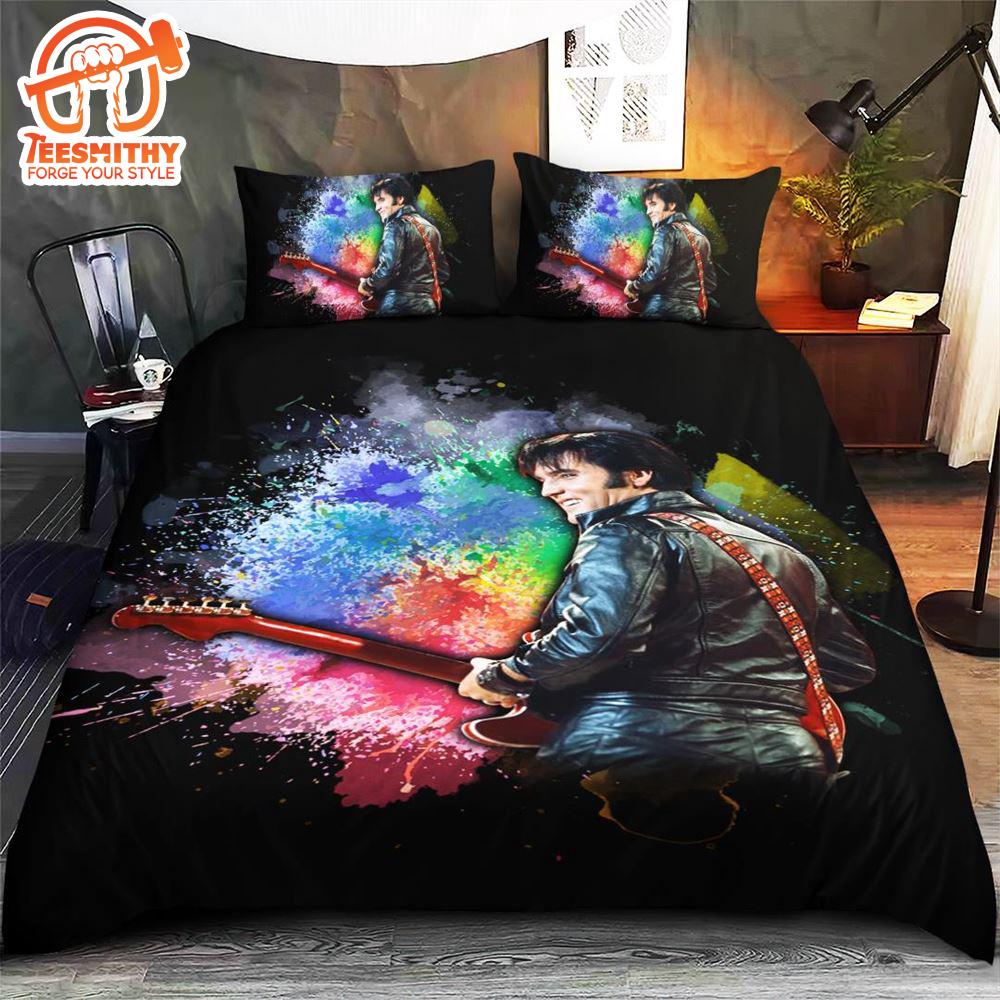 Elvis Presley Bedding Set Christmas For Fans