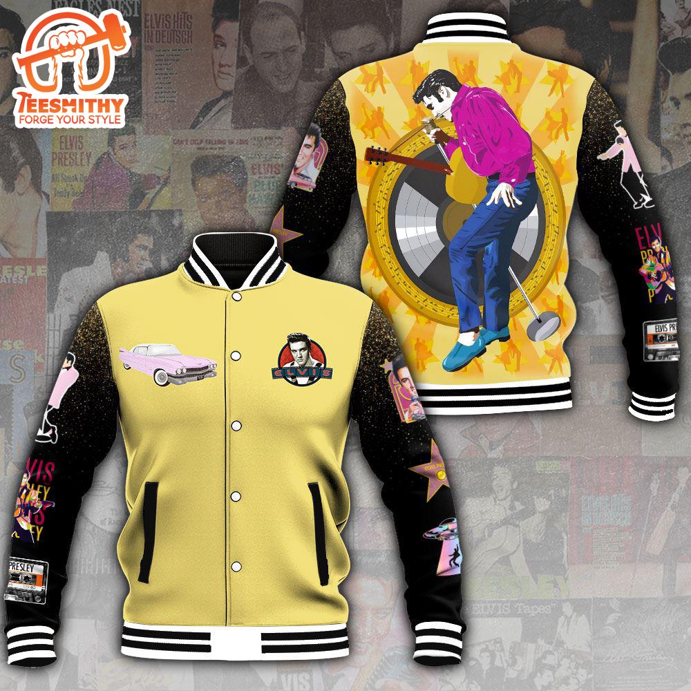 Elvis Presley Best Of Song Varsity Jacket