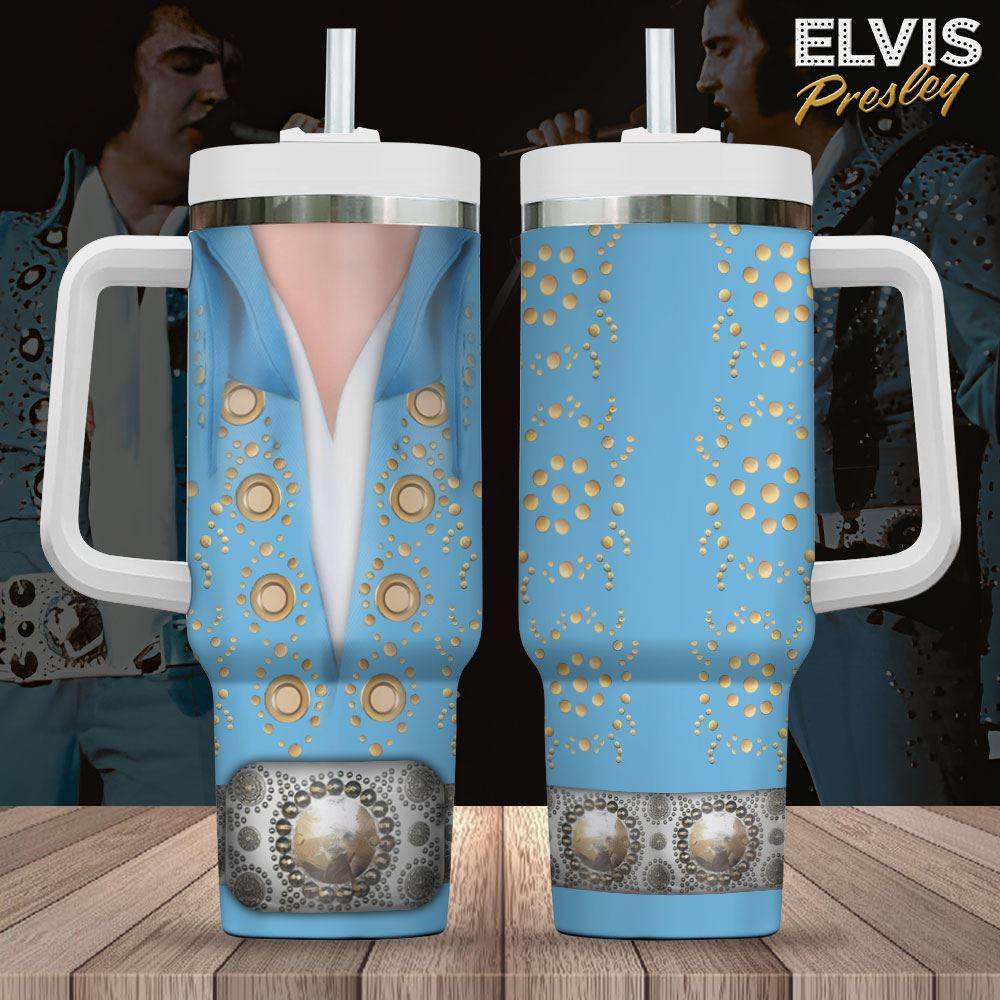 Elvis Presley Blue Suit 40oz Stanley Tumbler