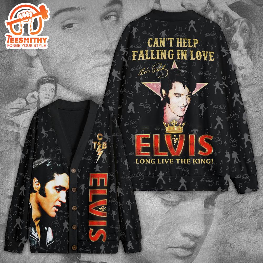 Elvis Presley Can’t Help Falling In Love Fleece Cardigan