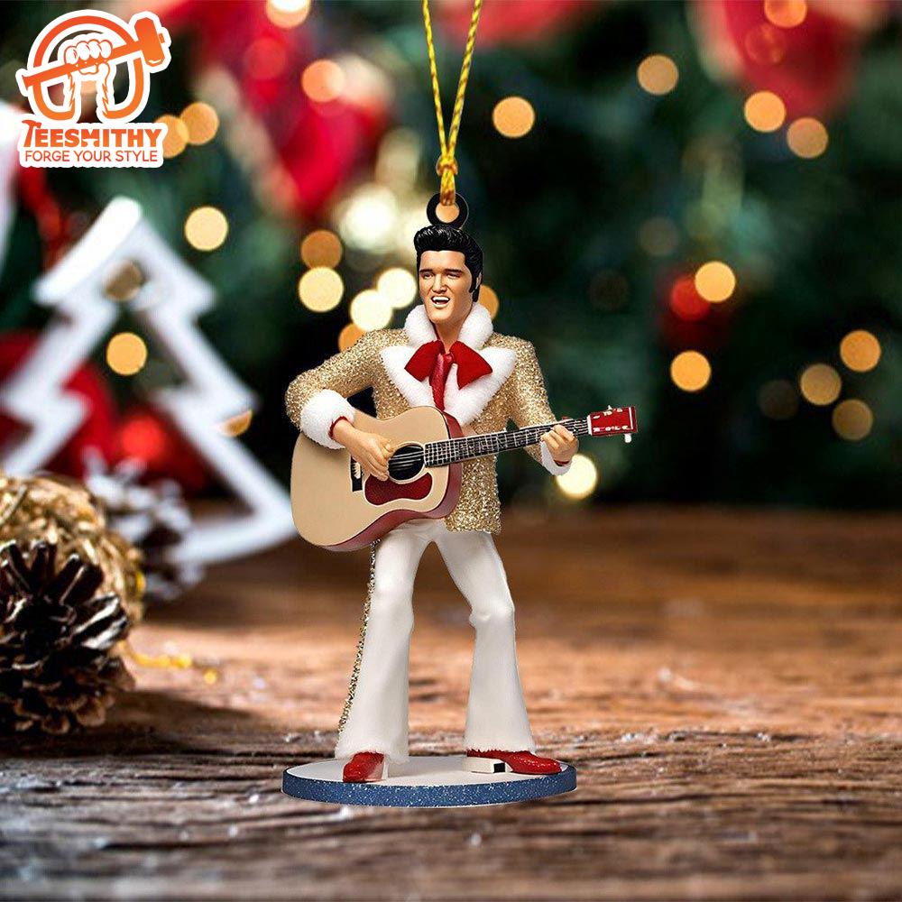 Elvis Presley Christmas Led Acrylic Ornament