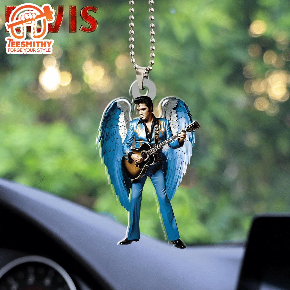 Elvis Presley ChristmasBlue Acrylic Ornament