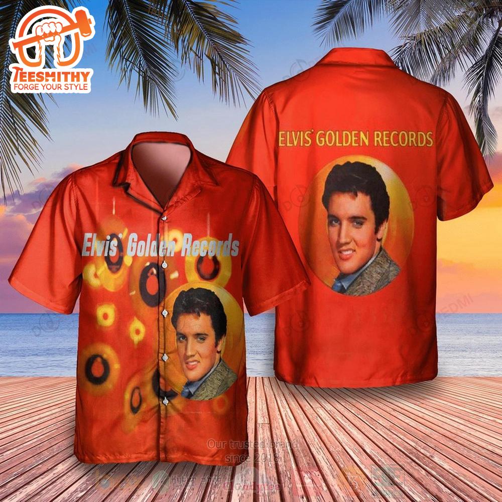 Elvis Presley Elvis Golden Records Album Hawaiian Aloha Shirts