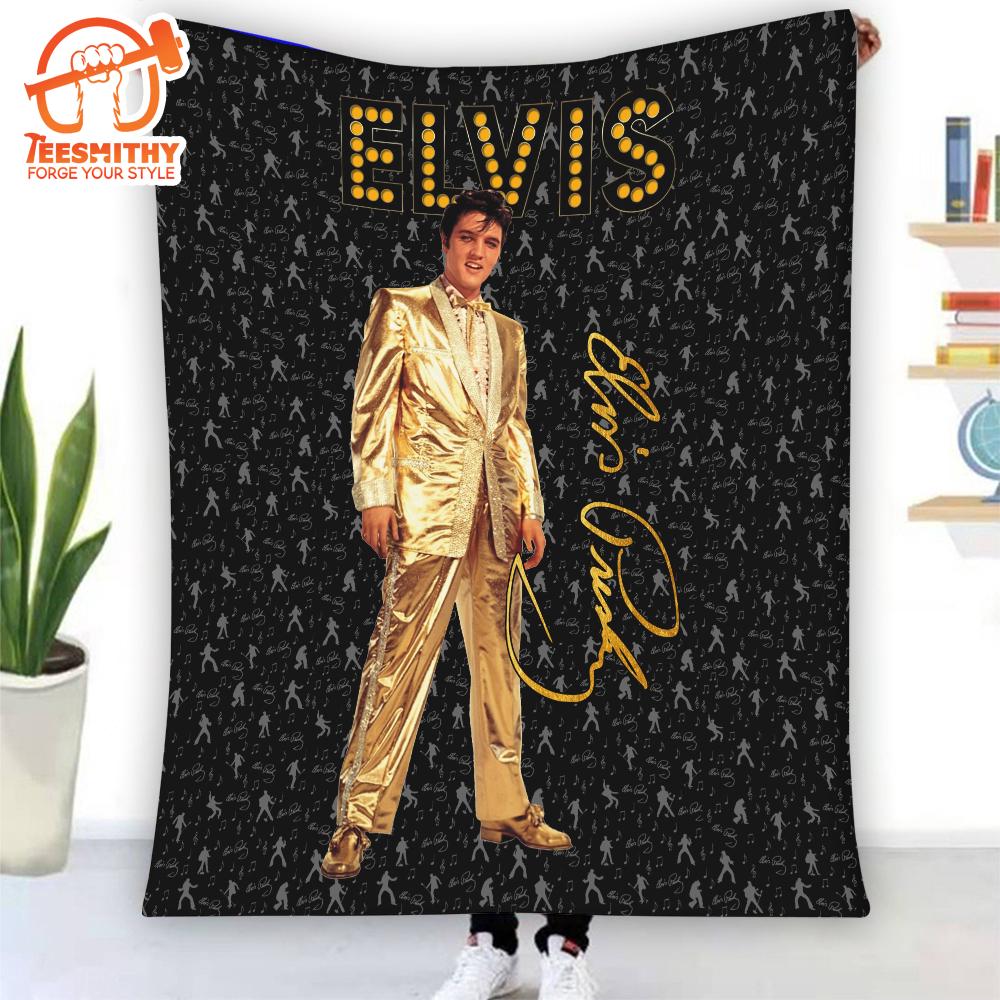 Elvis Presley Flannel Blanket Christmas For Fan Blanket