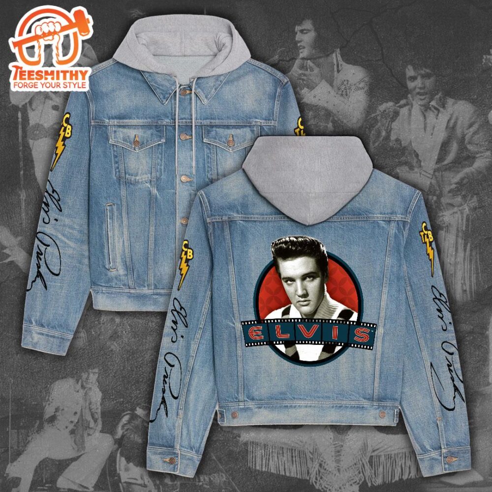 Elvis Presley If I Can Dream Women’s Gift Christmas Denim Hood Jacket For Fans