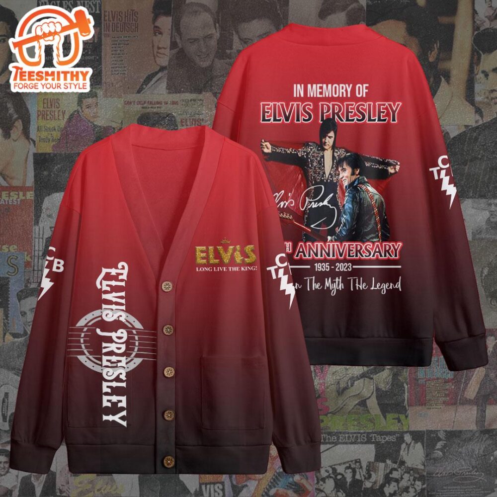 Elvis Presley, In Memory Of Elvis Presley Fleece Cardigan