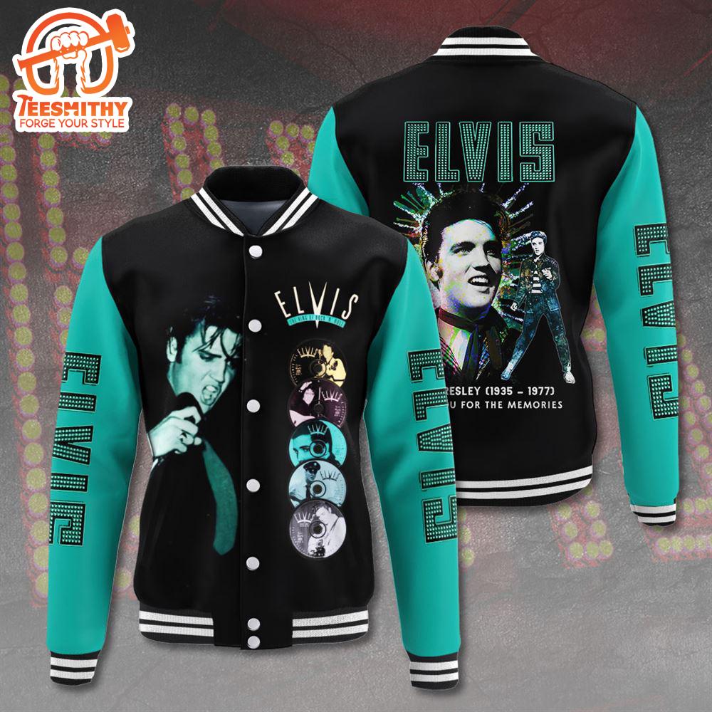 Elvis Presley King Of Music Varsity Jacket