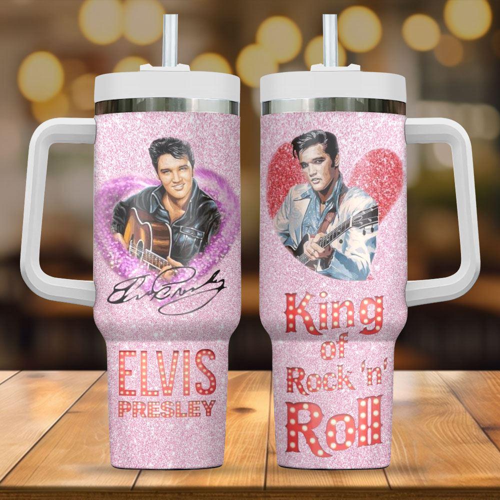 Elvis Presley King of Rock ‘n’ Roll 40oz Stanley Tumbler