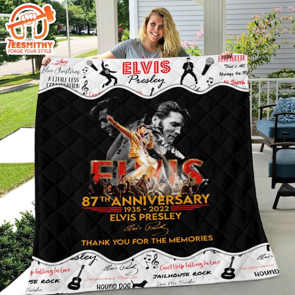 Elvis Presley King Of Tour Quilt Blanket Christmas For Fan