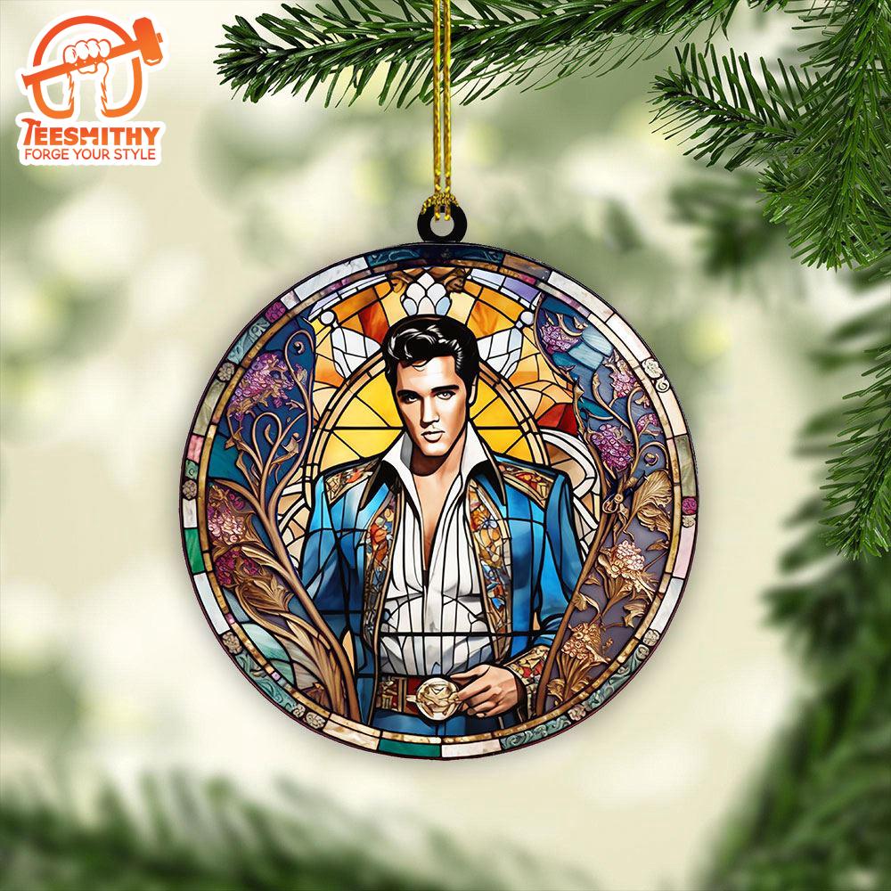 Elvis Presley Merry Christmas Acrylic Ornament