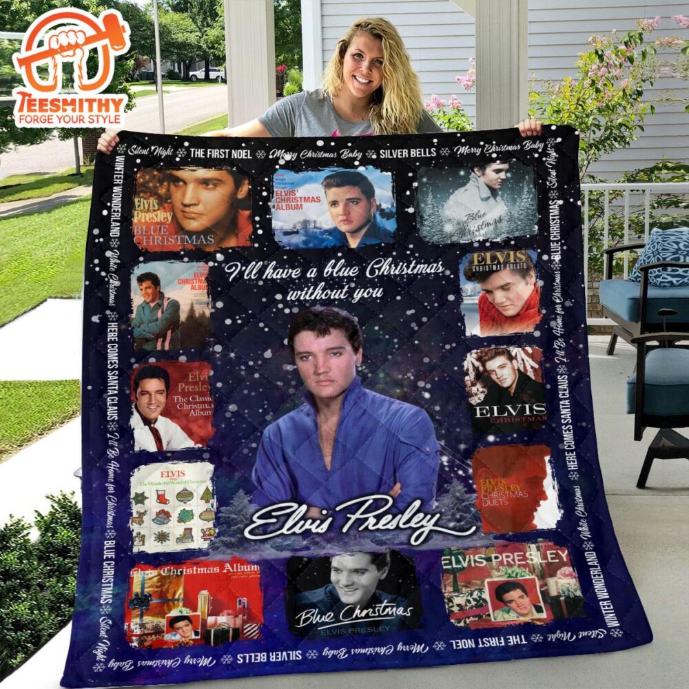 Elvis Presley Merry Christmas Best Of Song Blanket