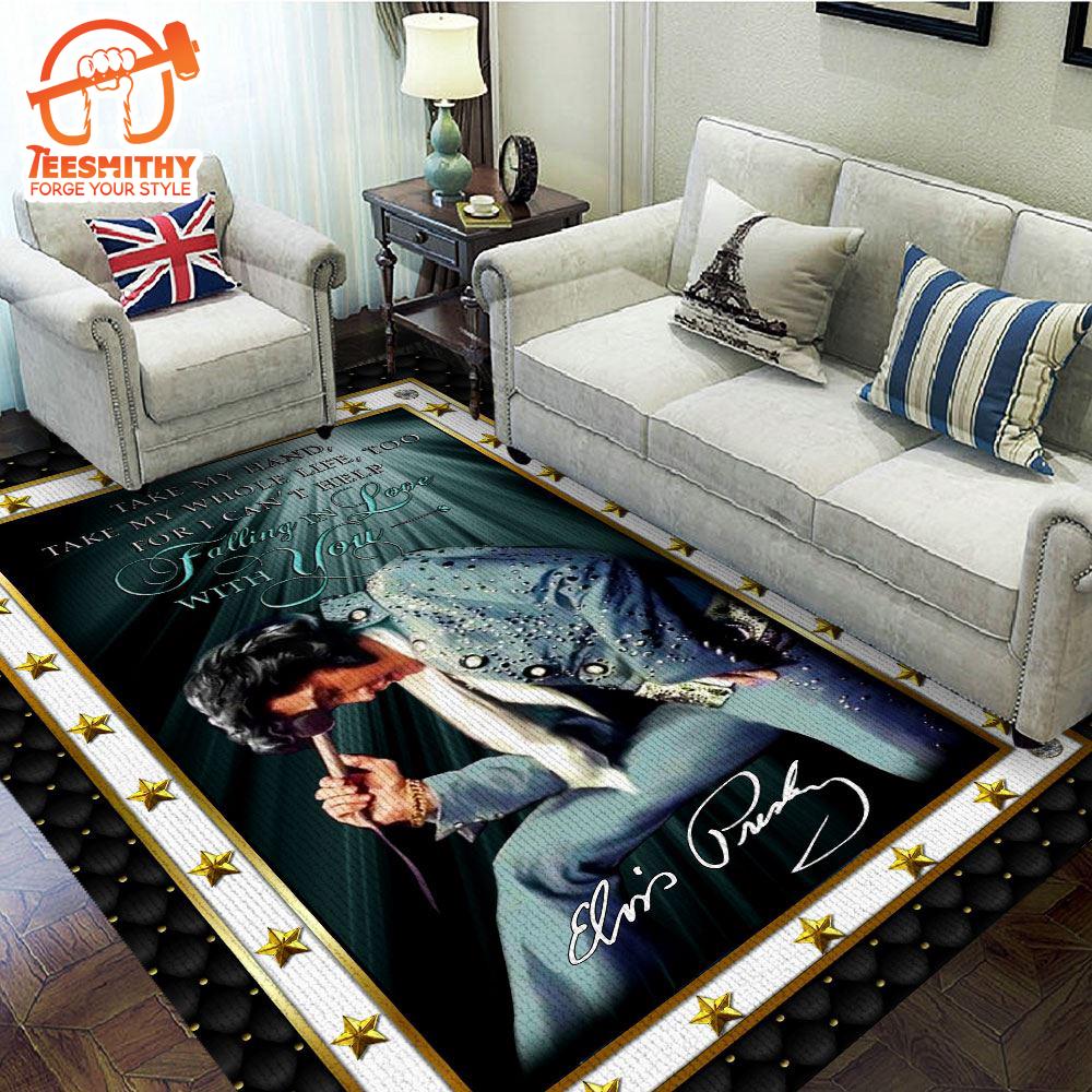 Elvis Presley Merry Christmas Custom Rug Carpet