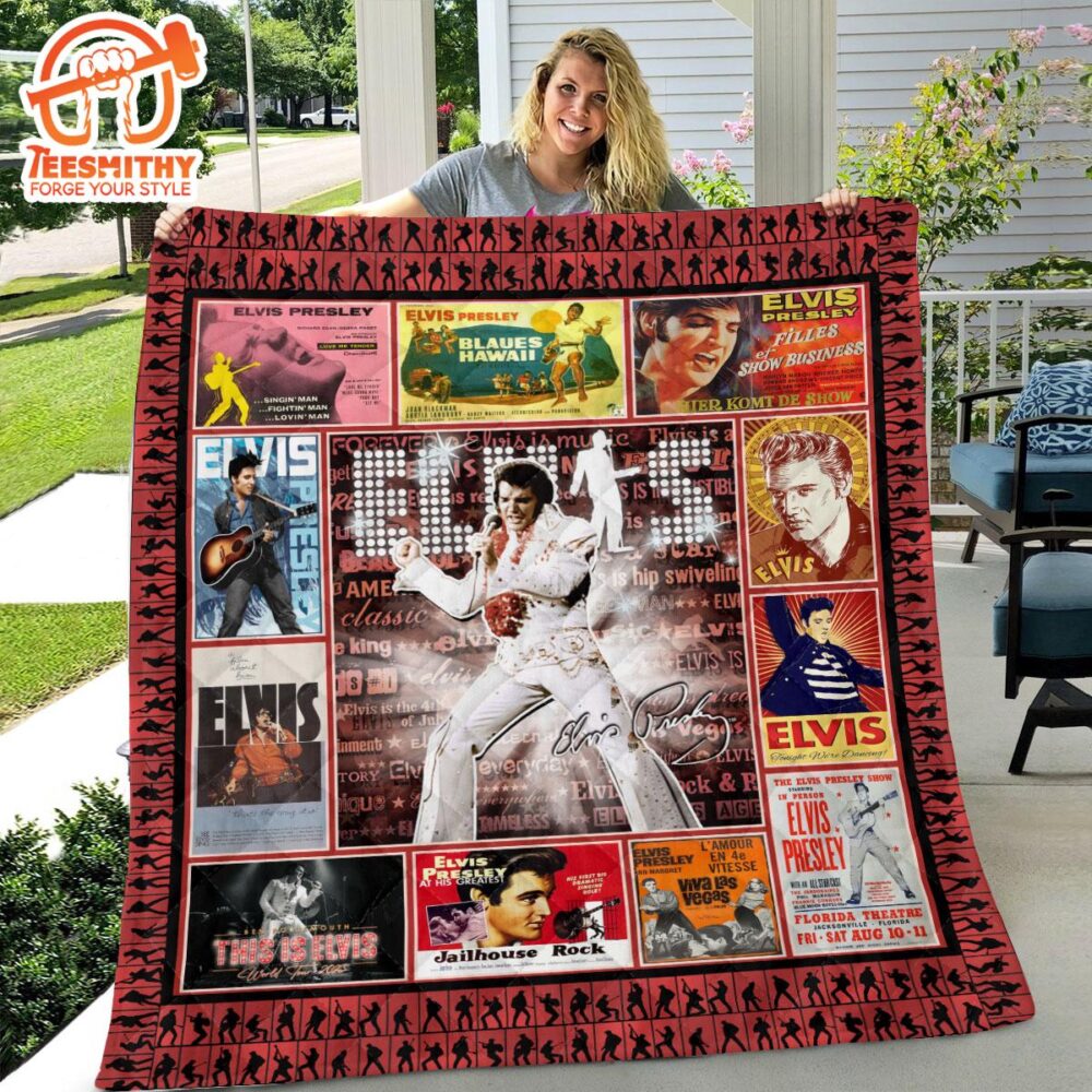 Elvis Presley Merry Christmas For Fan Blanket