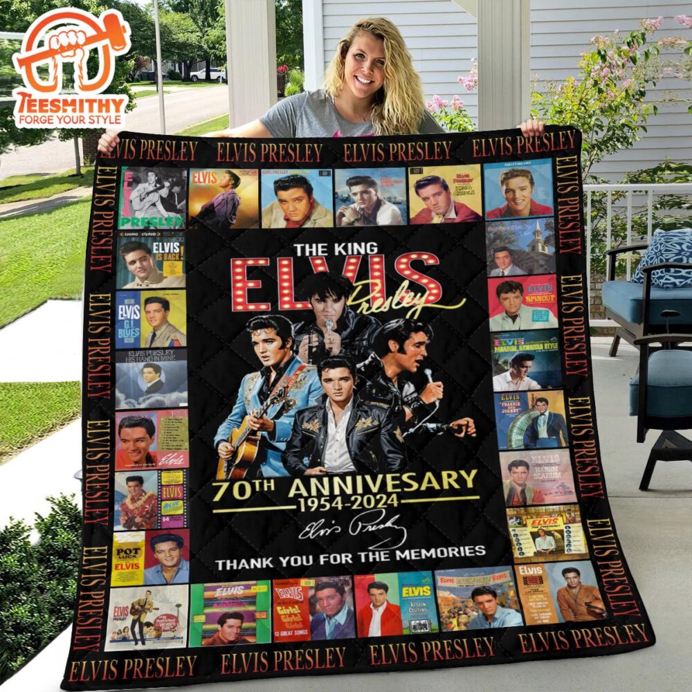 Elvis Presley Music 2024 Quilt Blanket Gift Fans