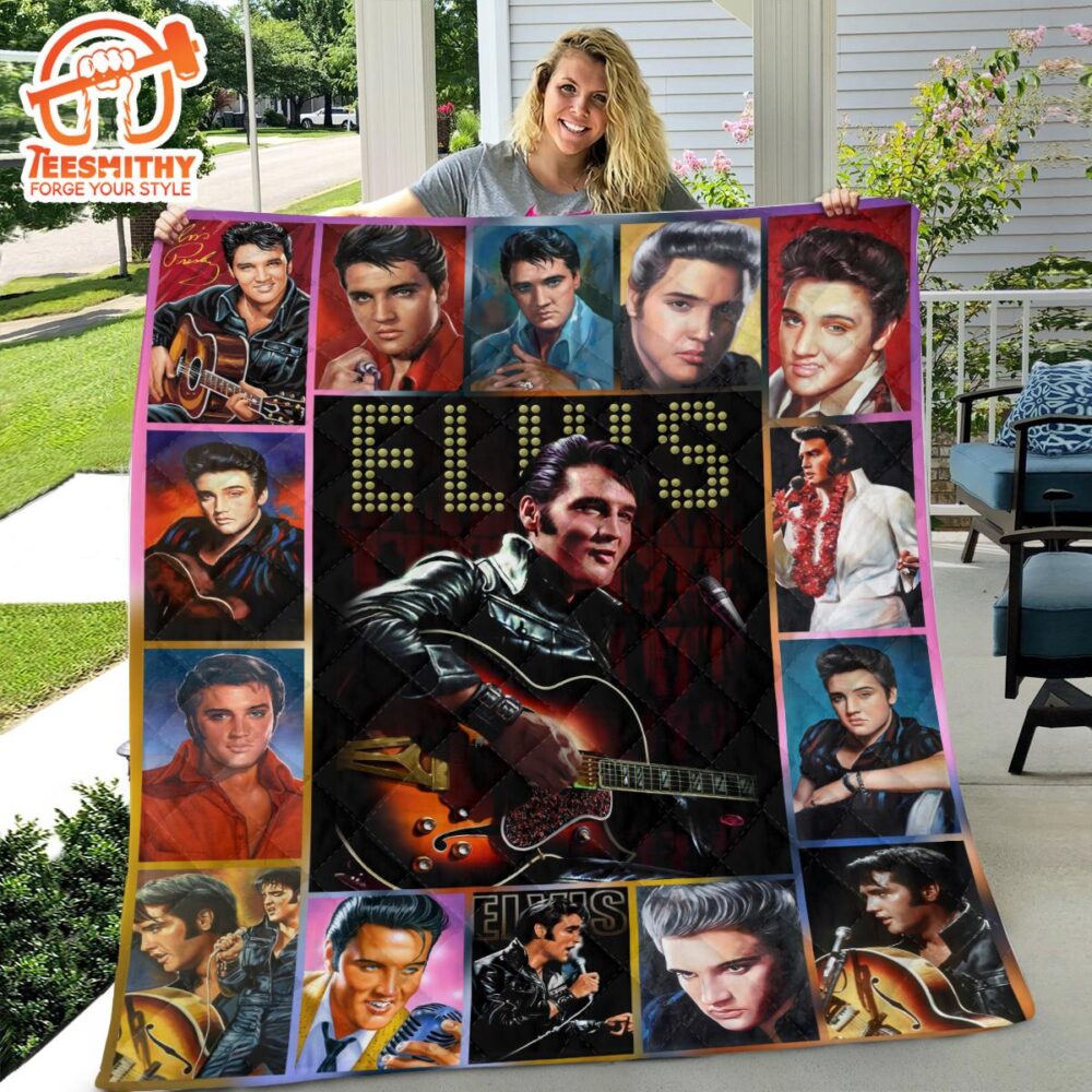 Elvis Presley Music Rock Merry Christmas For Fan Blanket