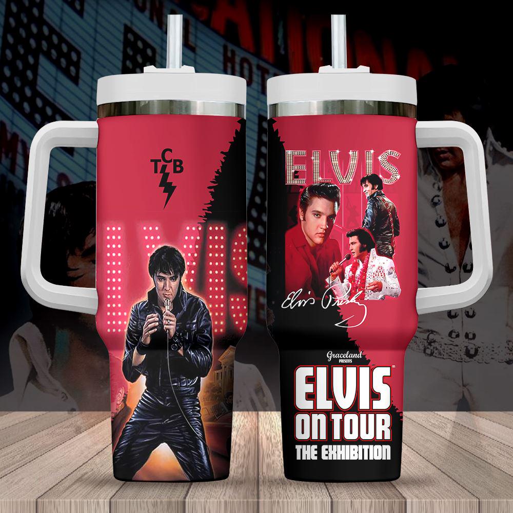 Elvis Presley On Tour 40oz Stanley Tumbler